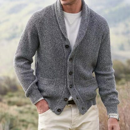 Elliot | Men's Shawl Collar Button Cardigan