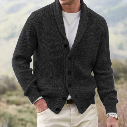 Elliot | Men's Shawl Collar Button Cardigan
