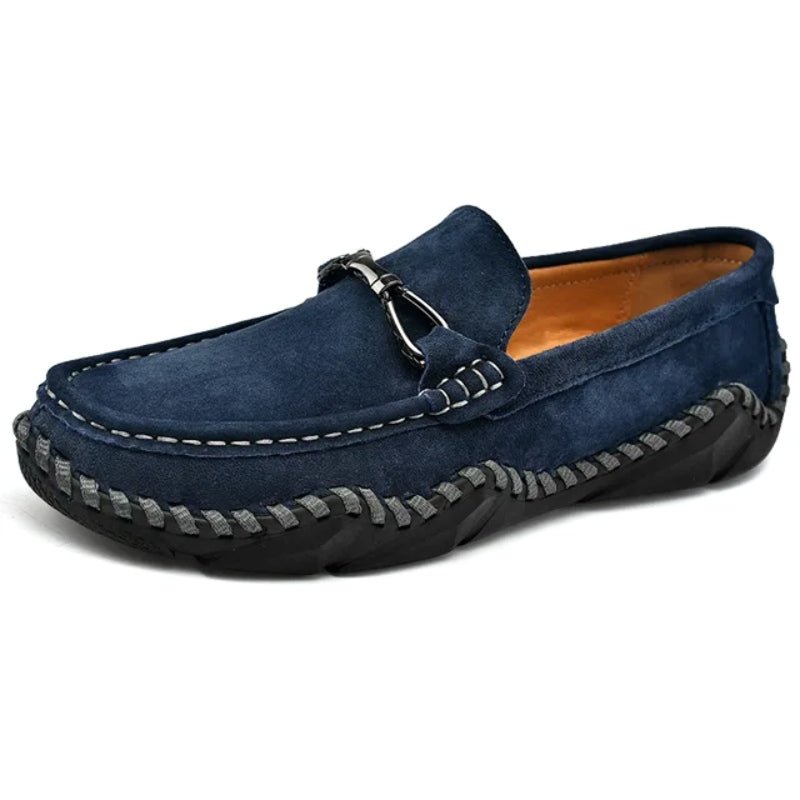Flynn | Men's Suede Buckle Loafers