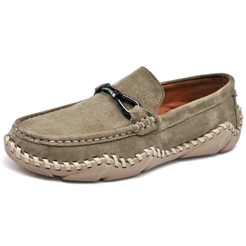 Flynn | Men's Suede Buckle Loafers