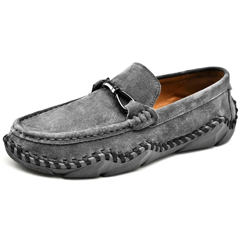 Flynn | Men's Suede Buckle Loafers