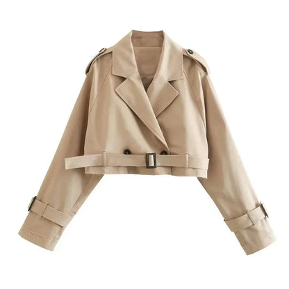 Dorothy | Women's Cropped Belted Coat