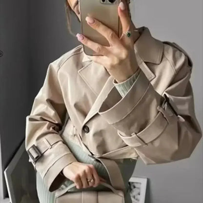 Dorothy | Women's Cropped Belted Coat