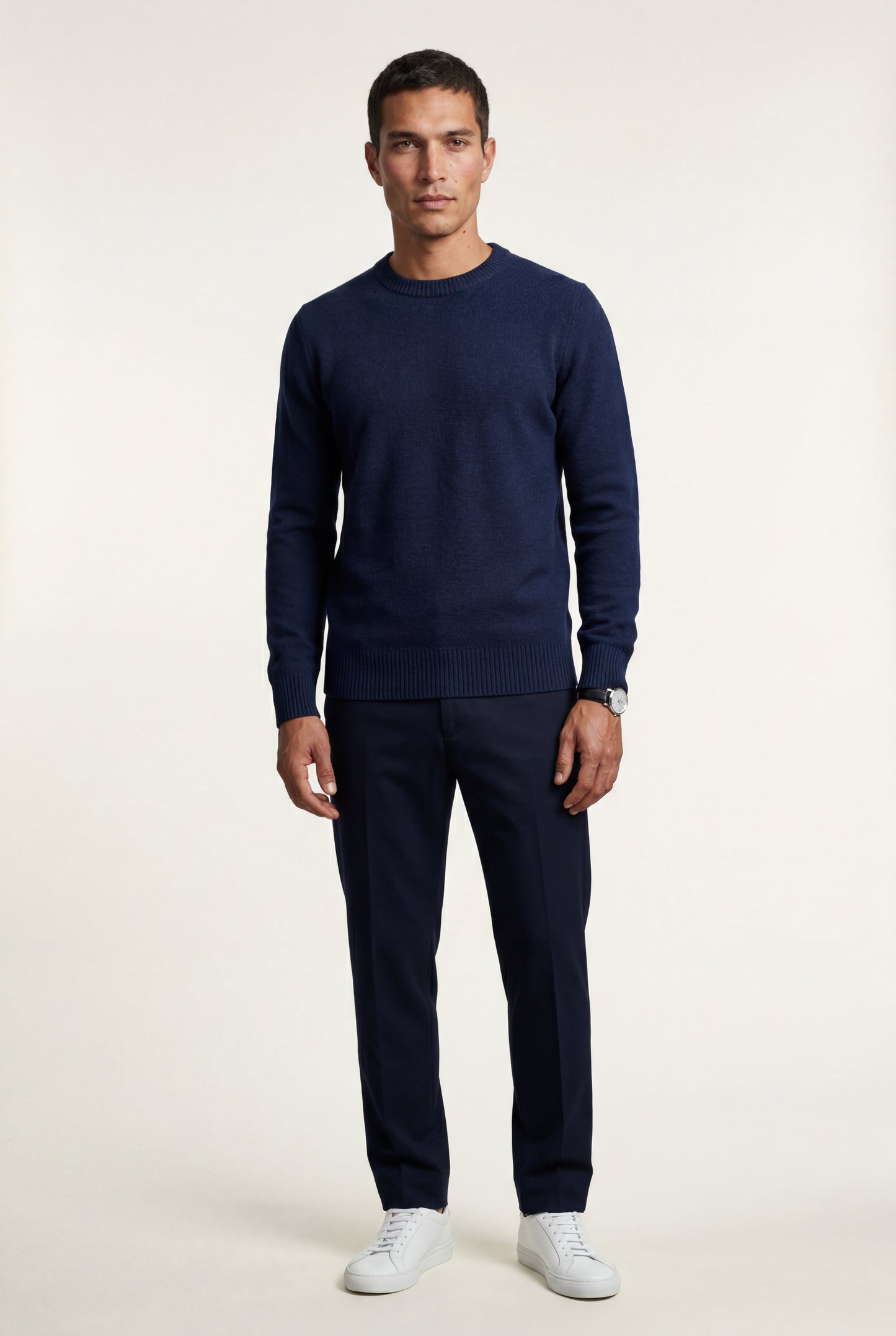 Flynn | Men's Classic Crewneck Sweater, Fine Knit