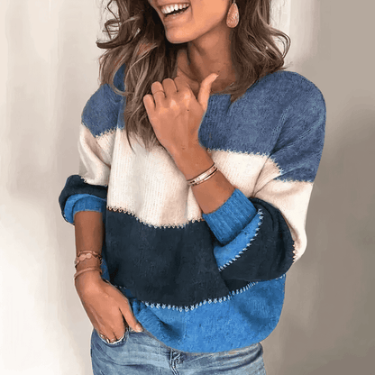 Elise | Colour Block Knit Sweater
