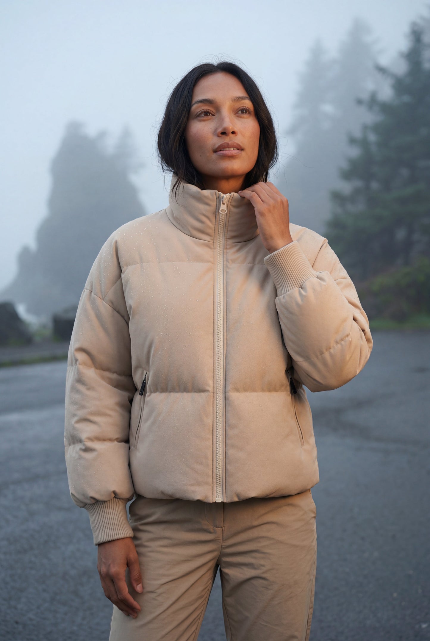Nova | Women's Cropped Puffer Jacket, High Collar