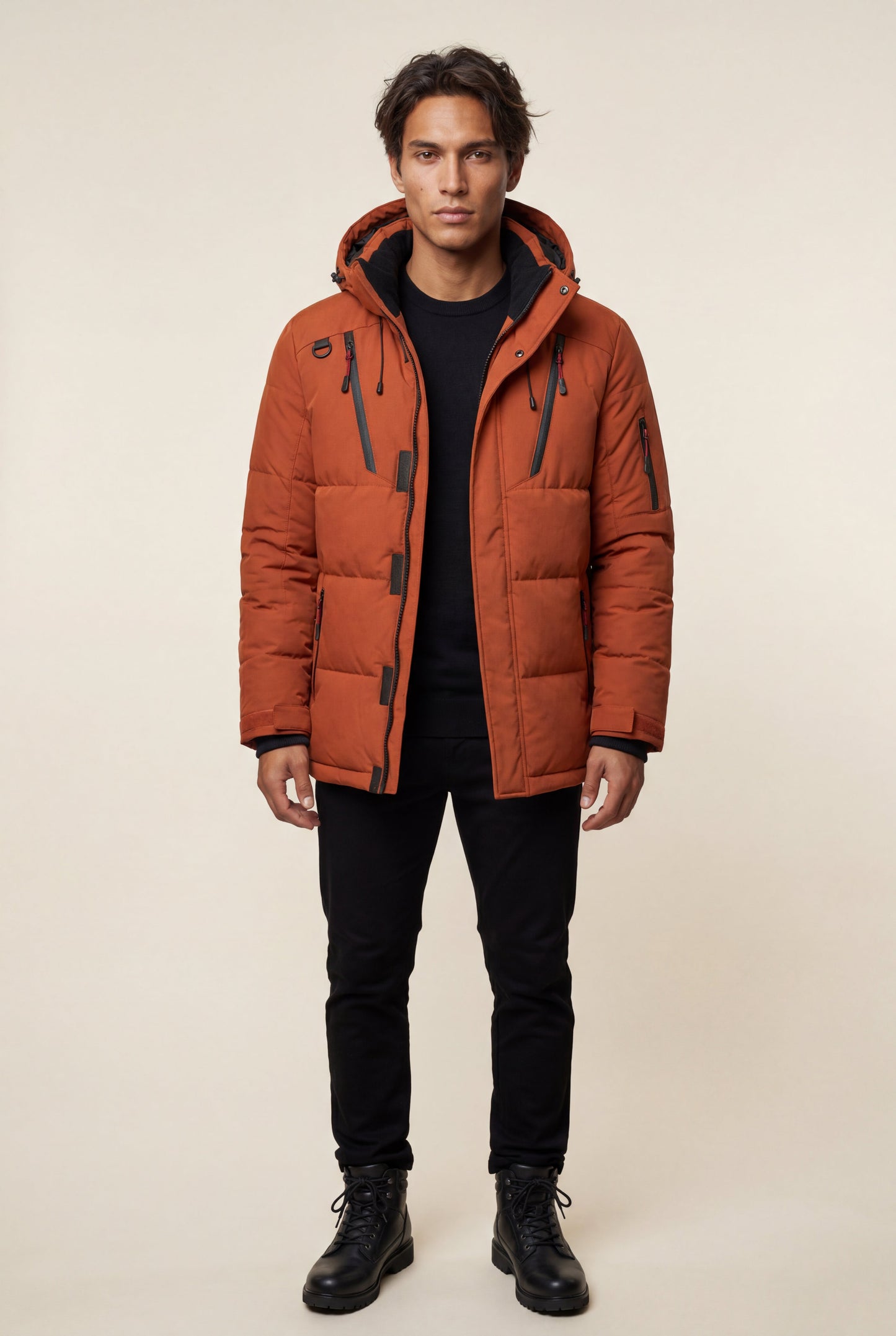 Cruz | Men's Urban Parka Jacket, Insulated Winter Coat
