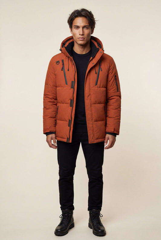 Cruz | Men's Urban Parka Jacket, Insulated Winter Coat