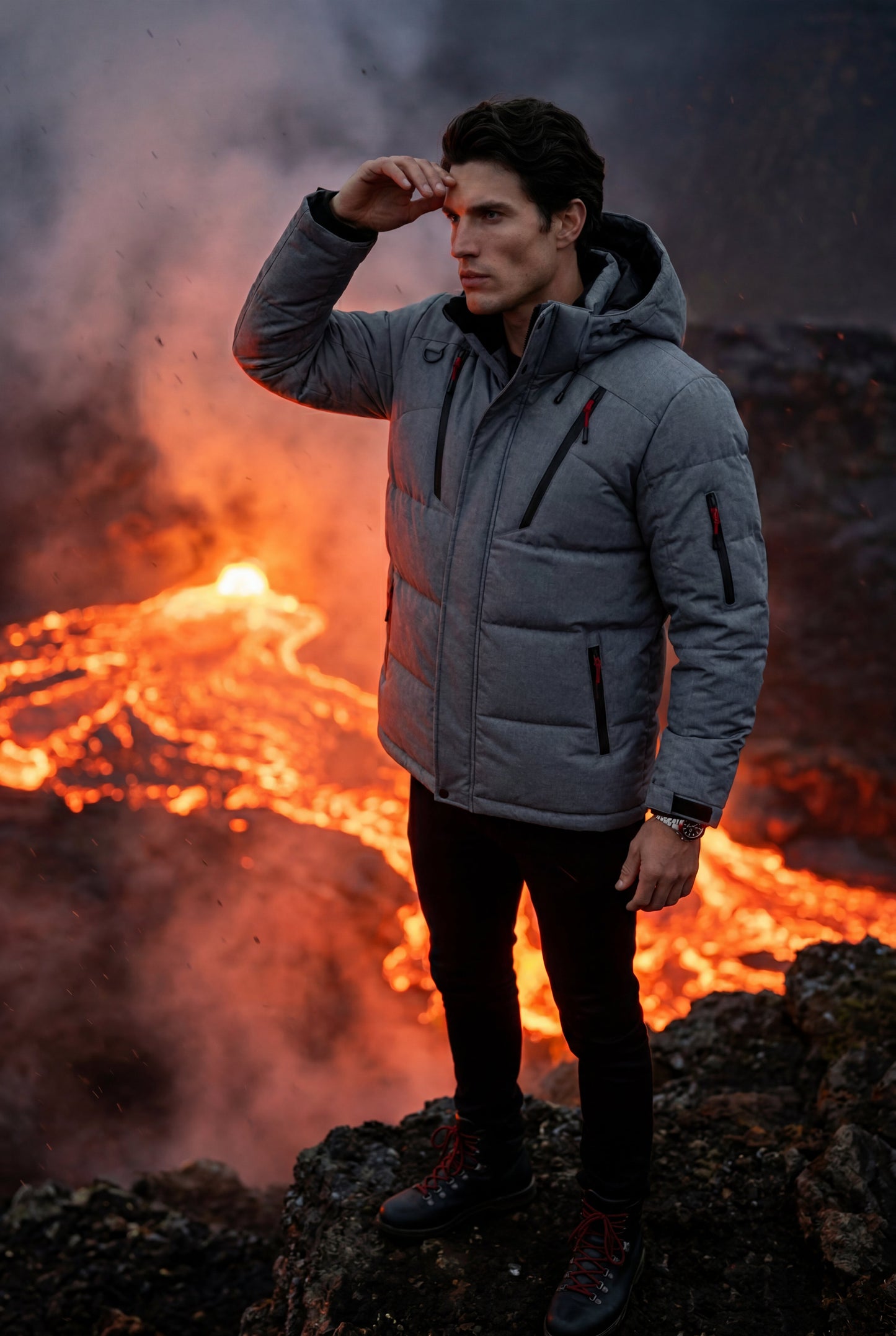 Cruz | Men's Urban Parka Jacket, Insulated Winter Coat