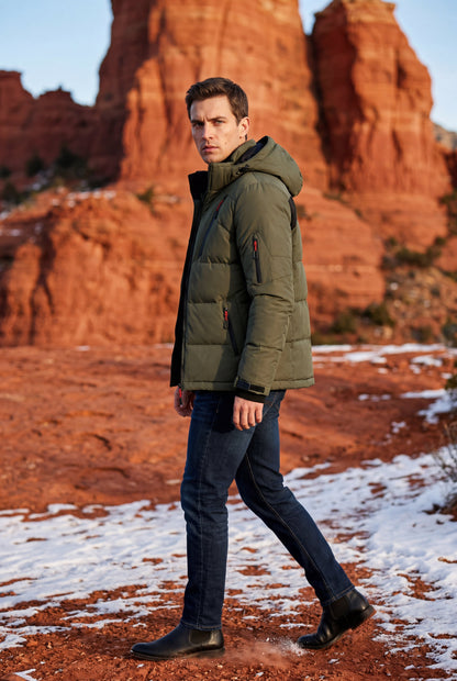 Cruz | Men's Urban Parka Jacket, Insulated Winter Coat