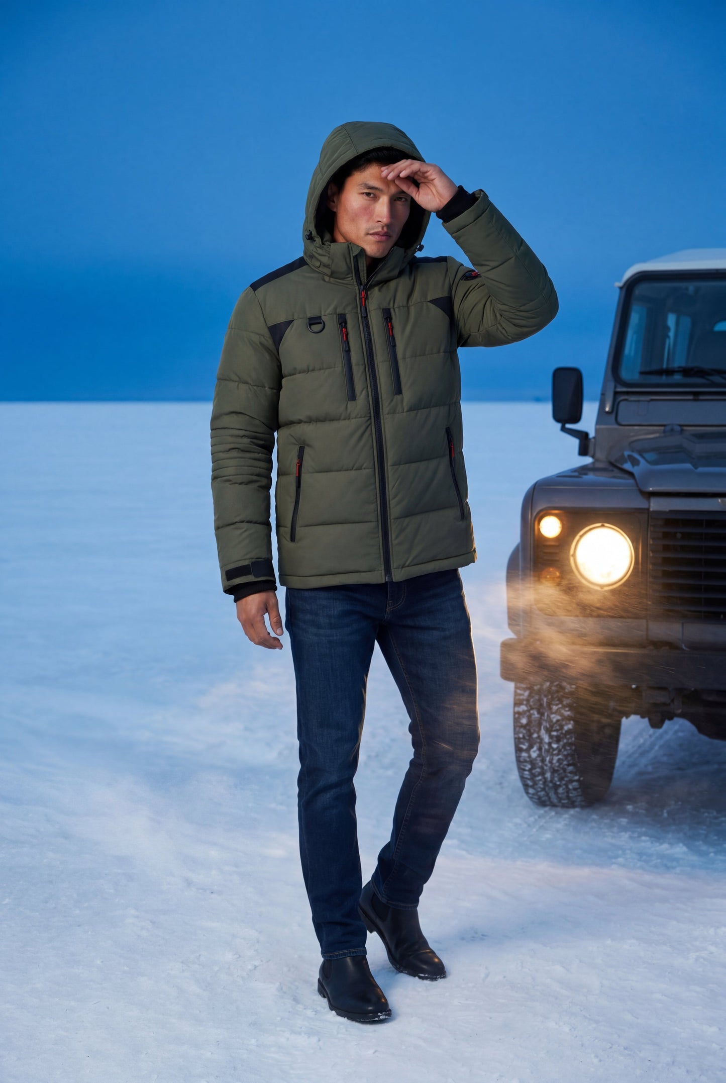Cruz | Men's Urban Parka Jacket, Insulated Winter Coat