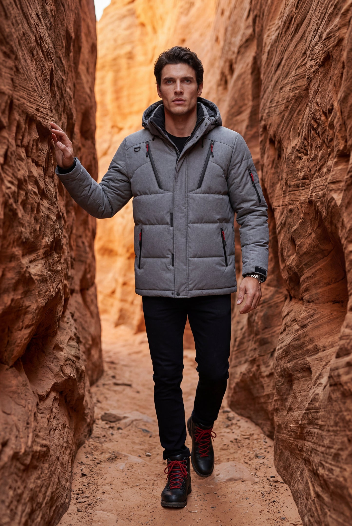 Cruz | Men's Urban Parka Jacket, Insulated Winter Coat