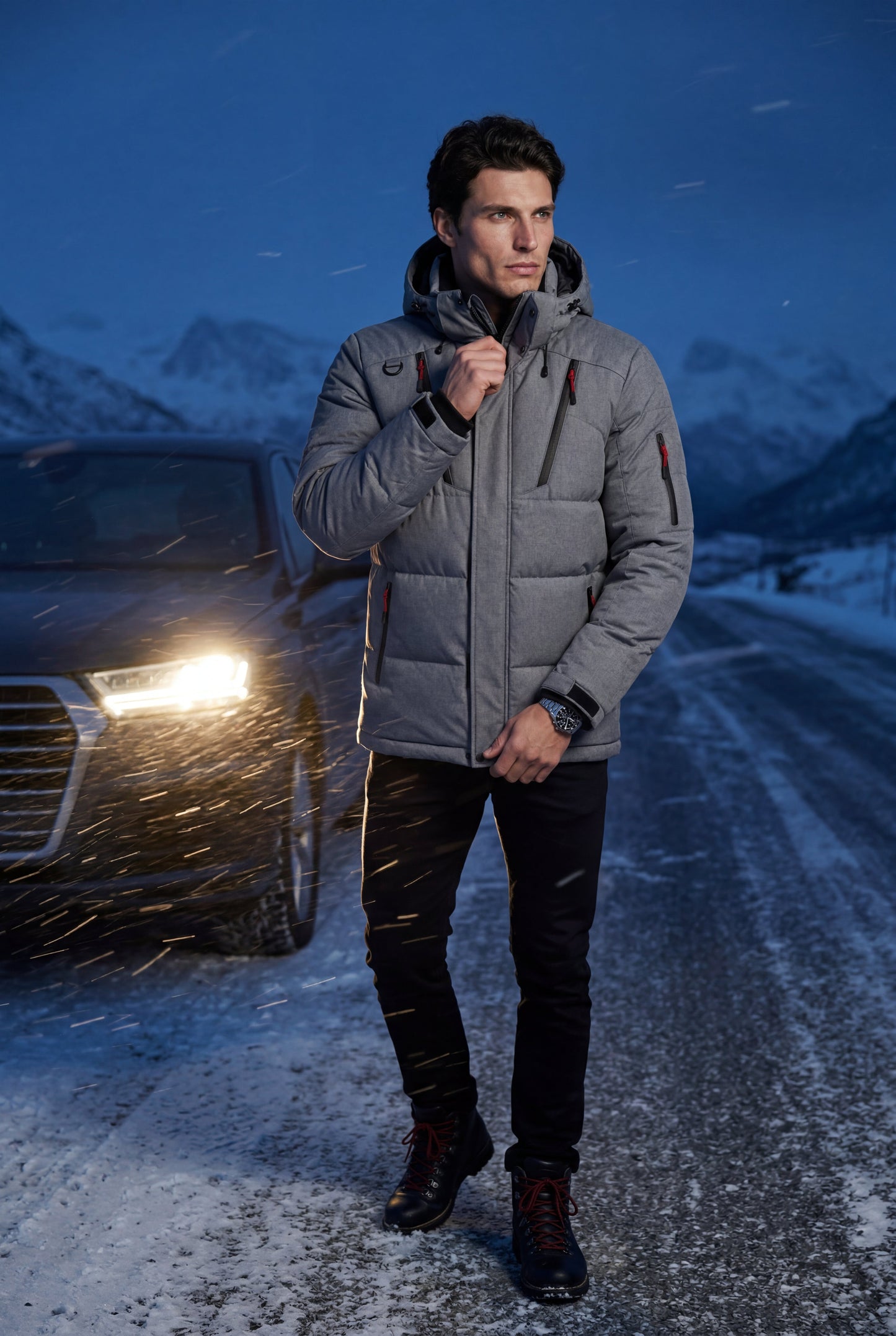 Cruz | Men's Urban Parka Jacket, Insulated Winter Coat