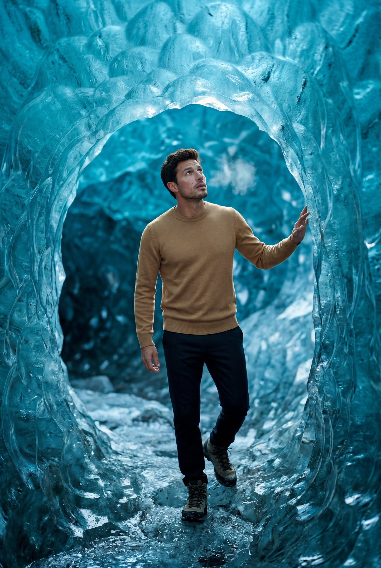 Flynn | Men's Classic Crewneck Sweater, Fine Knit