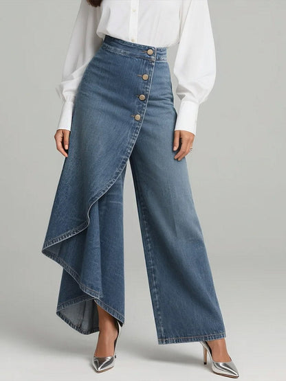 Maya | High Waisted Wide Leg Jeans