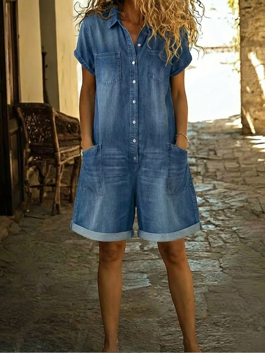 Tessa | Casual Short Sleeve Playsuit