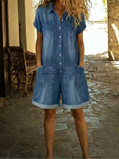 Tessa | Casual Short Sleeve Playsuit