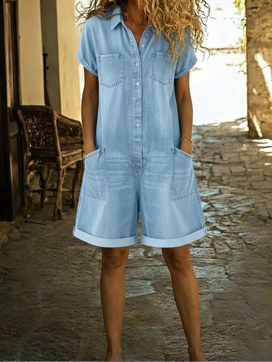 Tessa | Casual Short Sleeve Playsuit