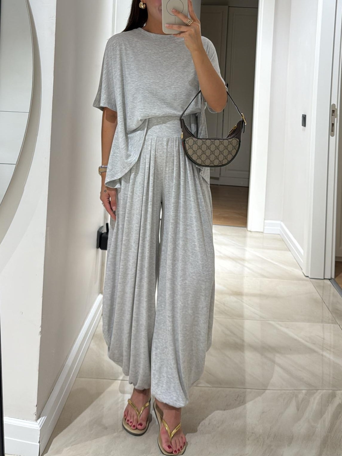 Hana | Elegant Pleated Wide Leg Pants Co-Ord