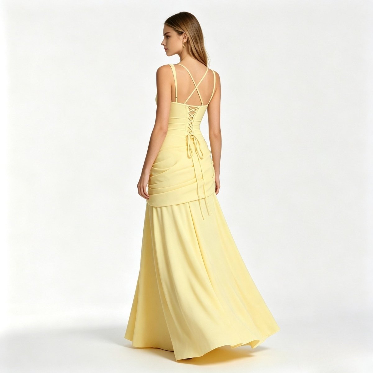 Geneva | Women's Ruched Corset Evening Gown