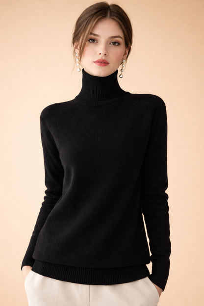 Marigold | Classic Turtleneck Soft Knit Sweater Regular Fit