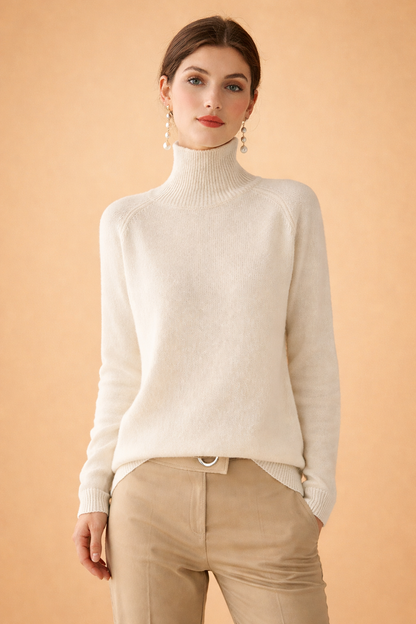 Marigold | Classic Turtleneck Soft Knit Sweater Regular Fit