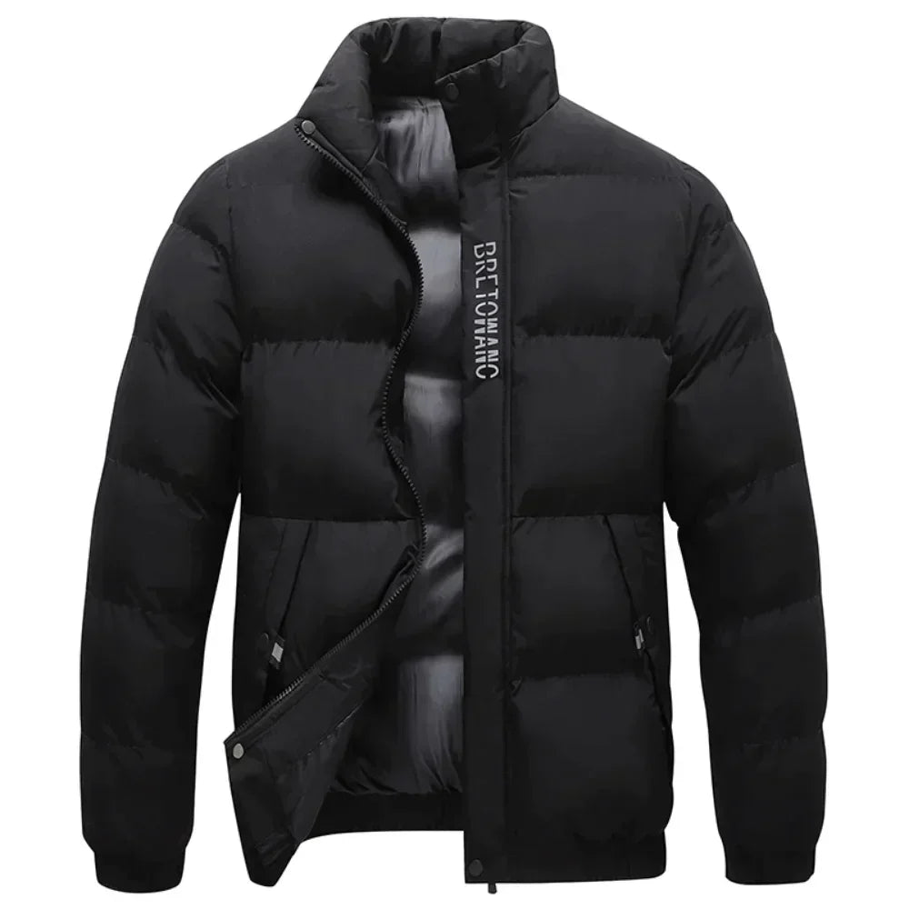 Declan | Quilted Stand Collar Puffer Jacket