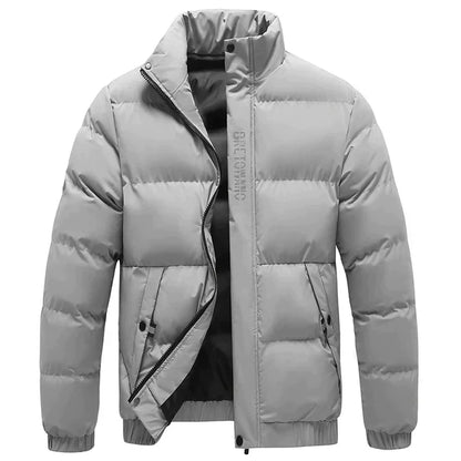 Declan | Quilted Stand Collar Puffer Jacket