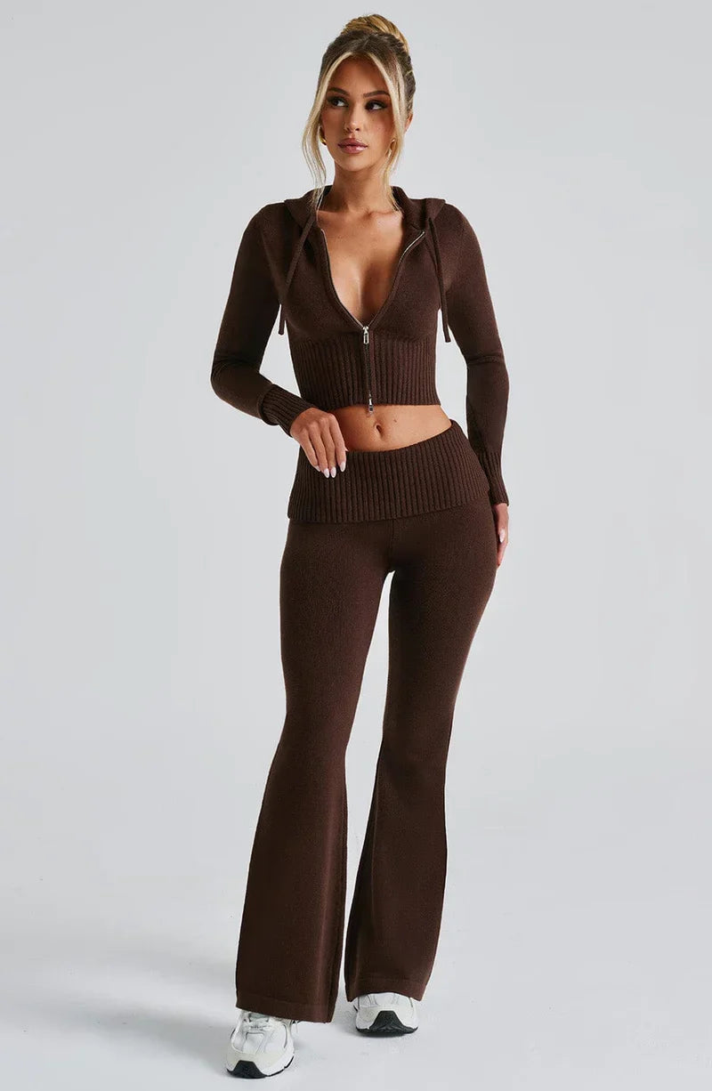Wilhelmina | Soft Knit Relaxed Fit Two Piece Set