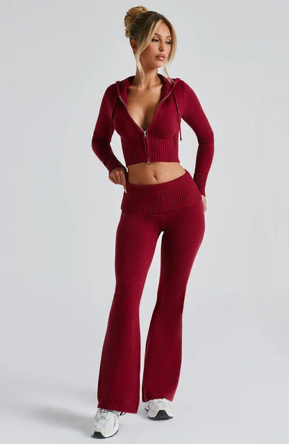 Wilhelmina | Soft Knit Relaxed Fit Two Piece Set