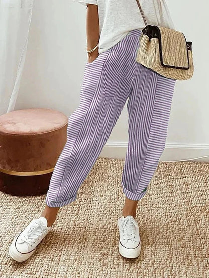 Klara | Striped Wide Leg Pants