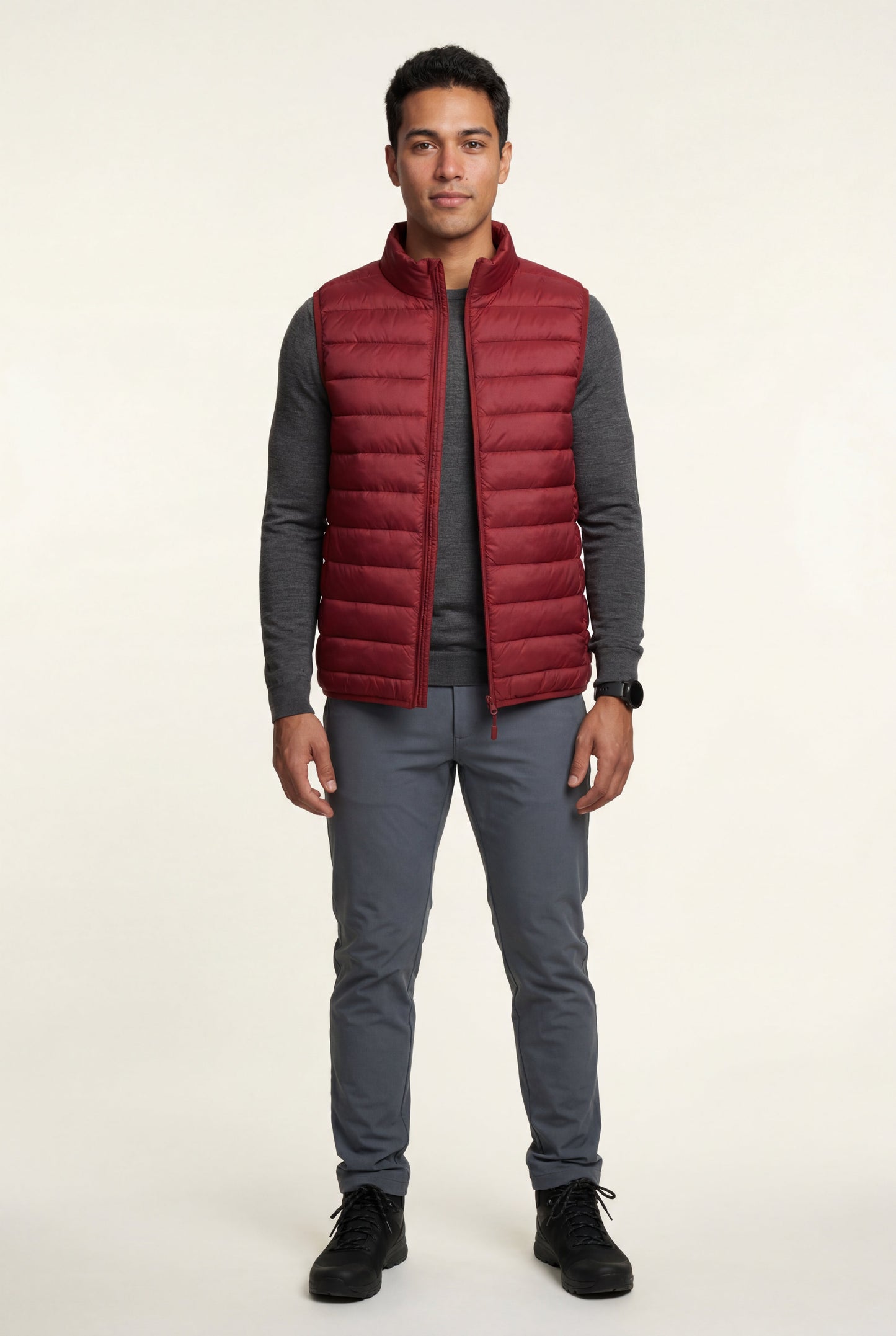 Kai | Men's Lightweight Puffer Vest, High Collar