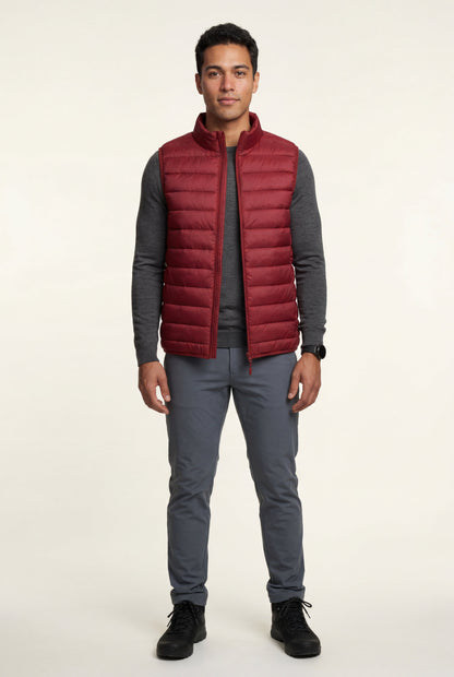 Kai | Men's Lightweight Puffer Vest, High Collar