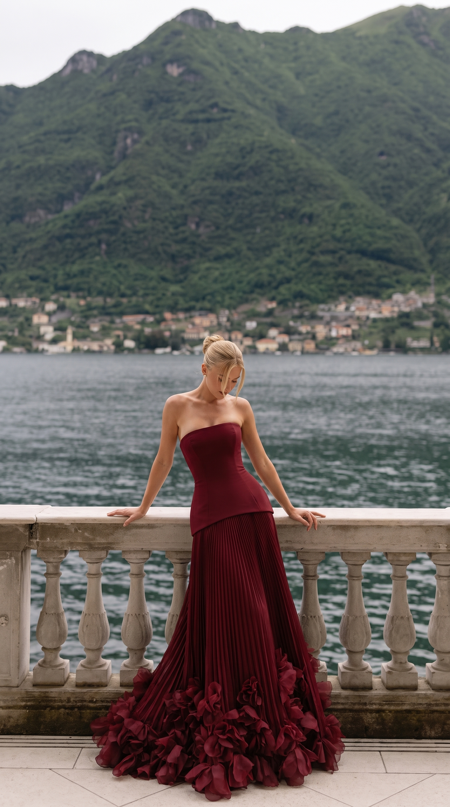 Rochelle | Strapless Floral Maxi Dress