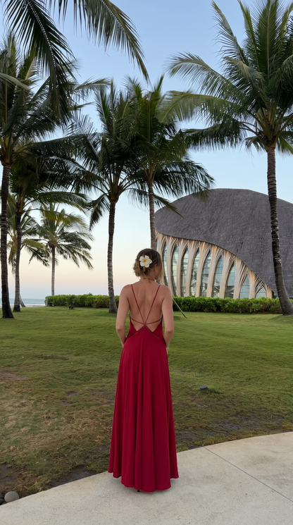 Stella | White Voile Maxi Dress