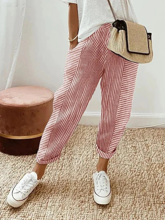 Klara | Striped Wide Leg Pants