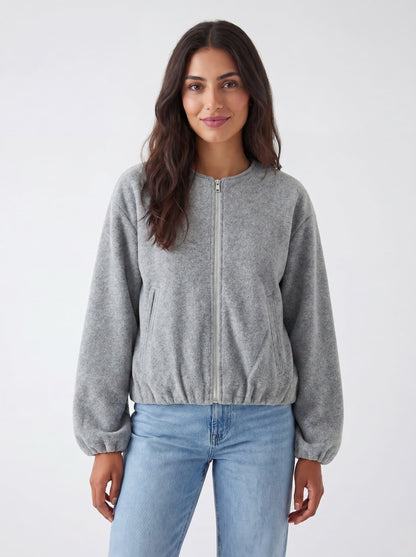 Lisa | Women's Trendy Zip-Up Bomber Jacket