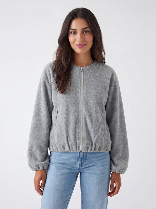 Lisa | Women's Trendy Zip-Up Bomber Jacket