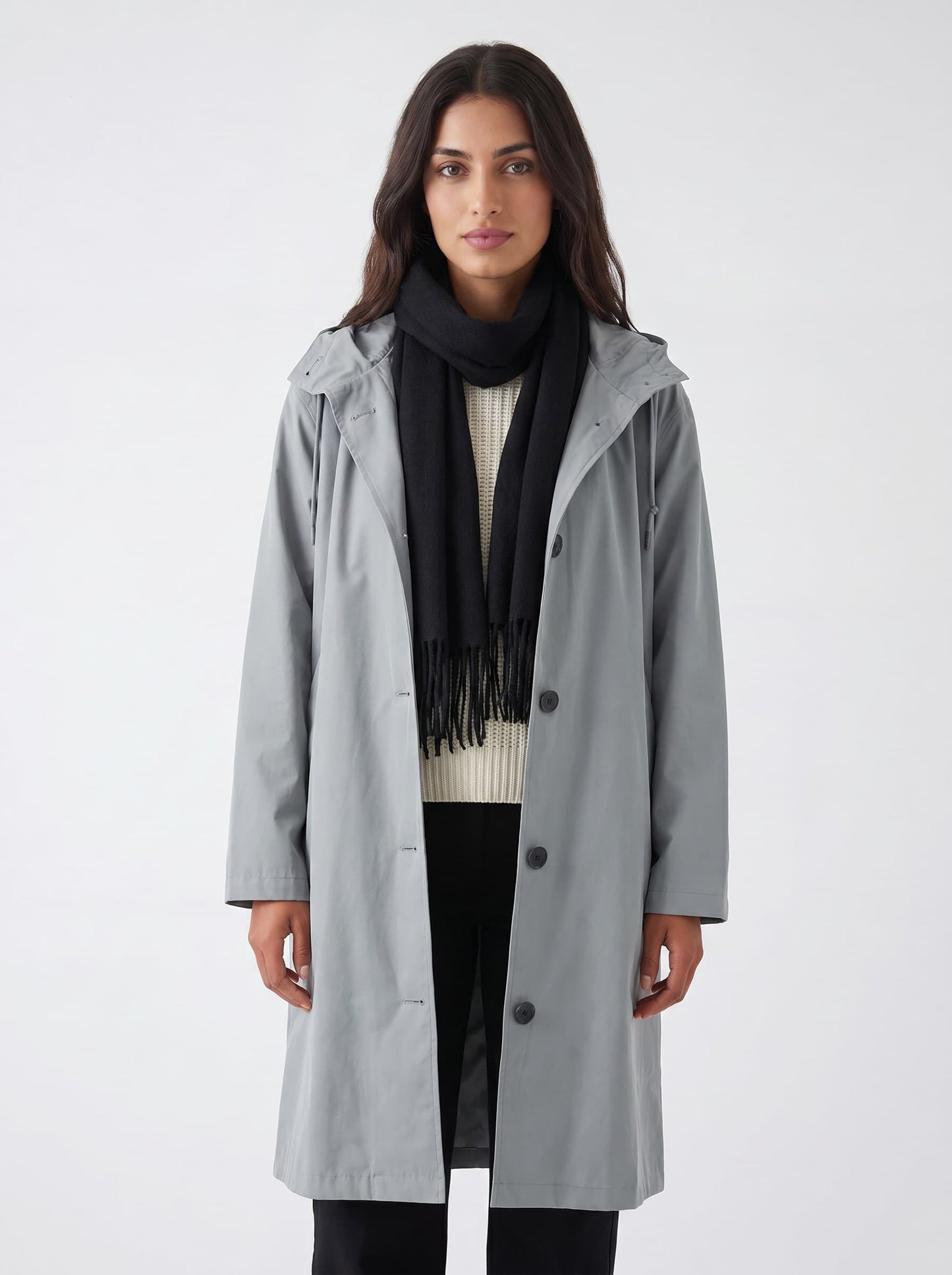 Lia | Women's Hooded Waterproof Rain Trench Coat