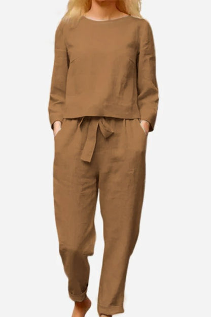Brooke | Linen Two-Piece Lounge Set Women