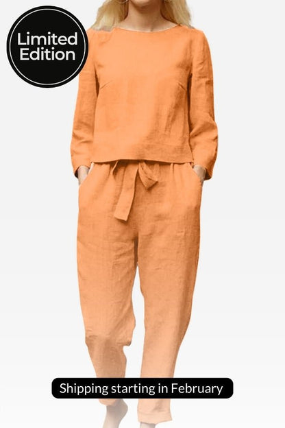 Brooke | Linen Two-Piece Lounge Set Women