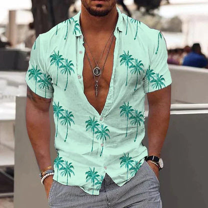 Cruz | Men's Printed Short-Sleeve Hawaiian Shirt for Summer
