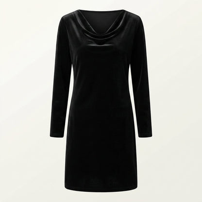 Velvet Midi Cocktail Dress For Women