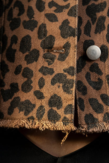 Lexi | Women's Leopard Print Cropped Jacket, Boxy Fit