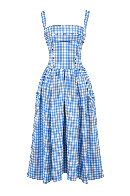 Bridie | Flowy Pleated Midi Sundress