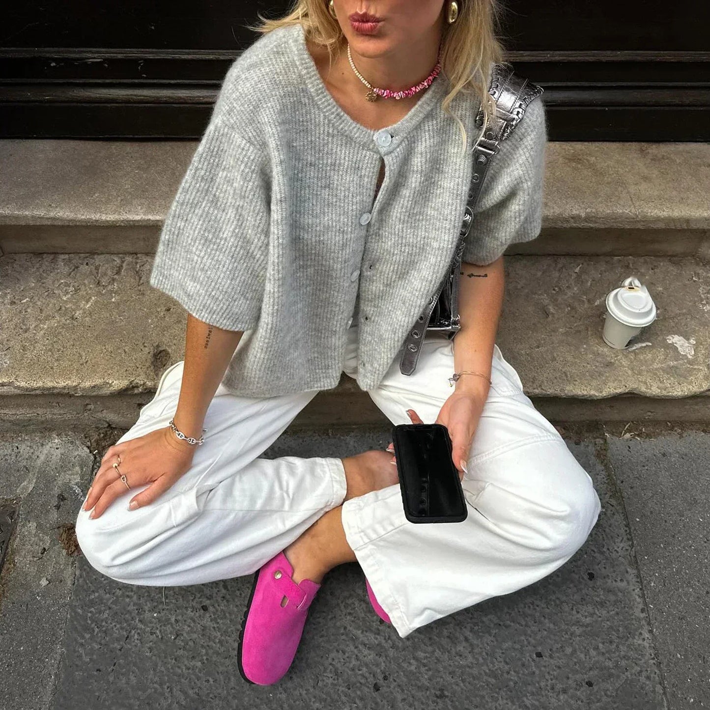 Sandra | Stylish Short Sleeve Cardigan for Women