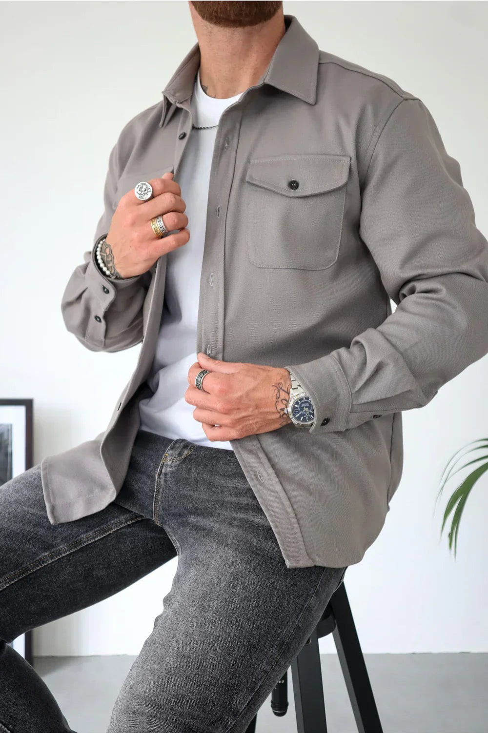 Tobias | Button-Up Overshirt Jacket