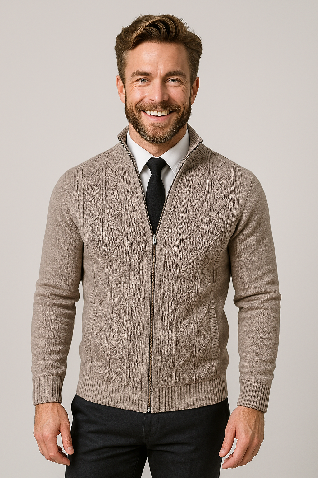 Lancelot | Soft Knit Button Front Cardigan Regular Fit