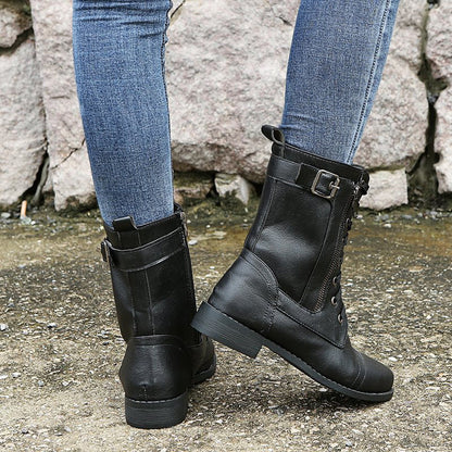 Hazel | Women's Combat Lace-Up Boots