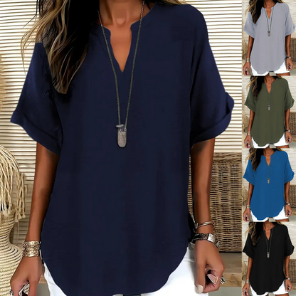 Daniela | Lightweight V-Neck Top